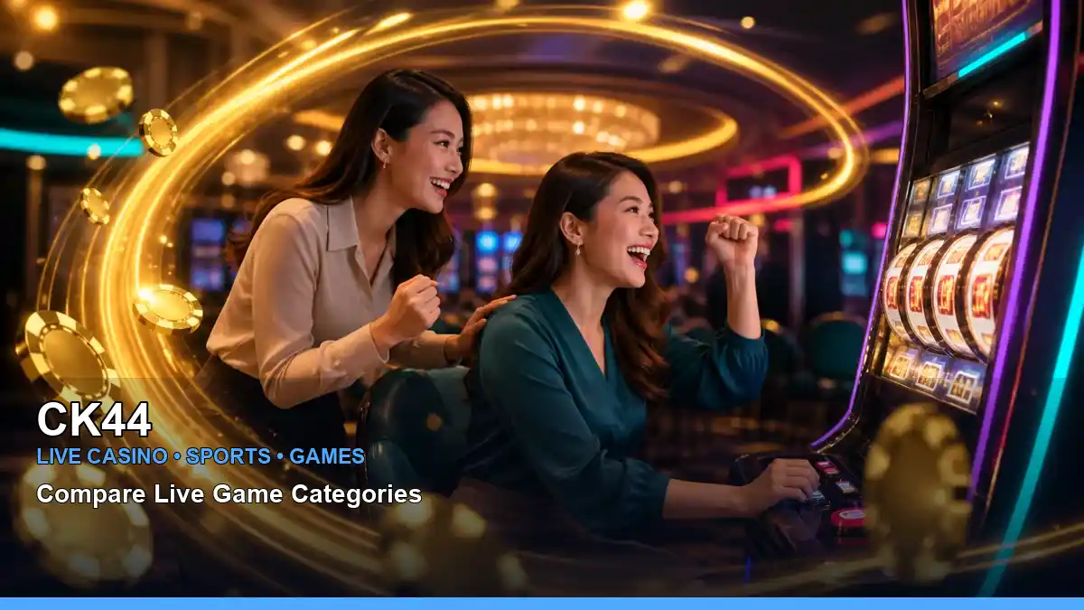 CK44 লাইভ ক্যাসিনো ও স্পোর্টস গেমস | Bangladesh live gaming — live casino showcase · 4 — cricket